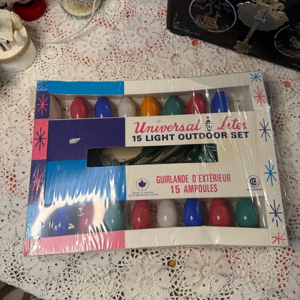 Vintage Universal Christmas Tree Lights Unopened